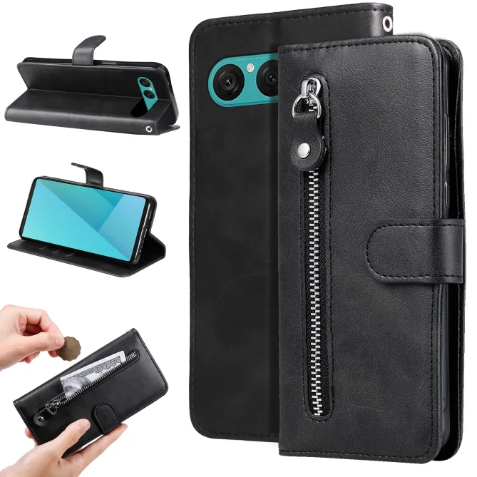 Housse Sony Xperia 10 VII Zipper Pocket Fonction Support
