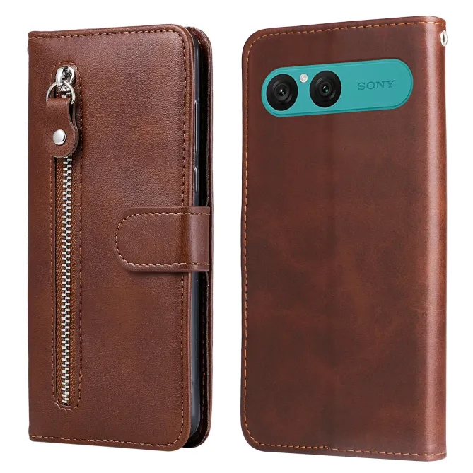 Housse Sony Xperia 10 VII Zipper Pocket Fonction Support