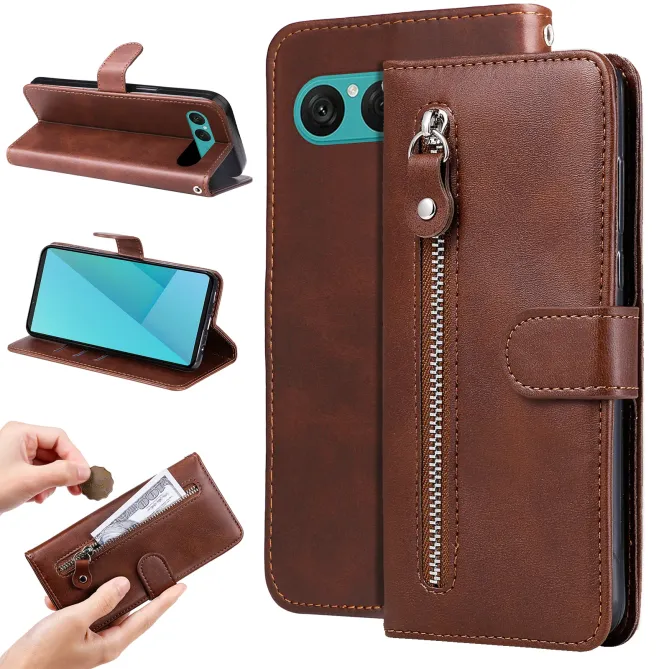 Housse Sony Xperia 10 VII Zipper Pocket Fonction Support