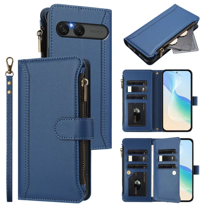 Housse Sony Xperia 10 VII Portefeuille 9 Cartes et Zip