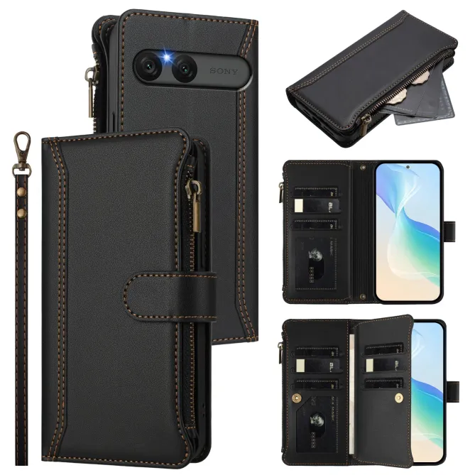 Housse Sony Xperia 10 VII Portefeuille 9 Cartes et Zip