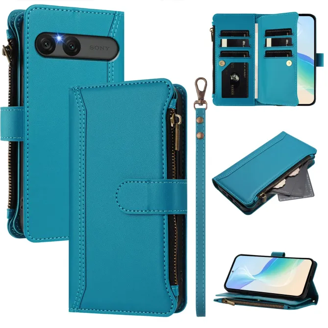 Housse Sony Xperia 10 VII Portefeuille 9 Cartes et Zip