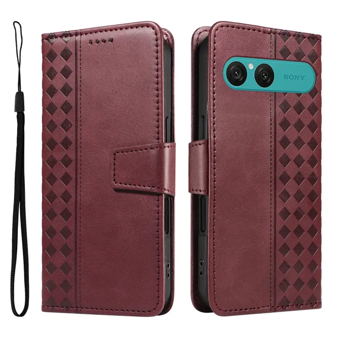 Housse Sony Xperia 10 VII Portefeuille Damier Vintage