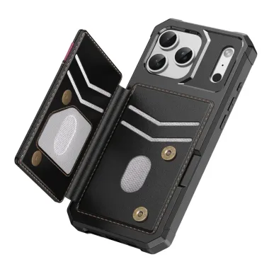 Coque iPhone 17 Pro Max Portefeuille Antichoc RFID | Valv Noir - photo 14