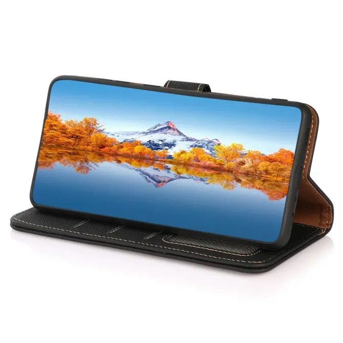 Housse Xiaomi 15T KHAZNEH Classic en cuir Noir - photo 3