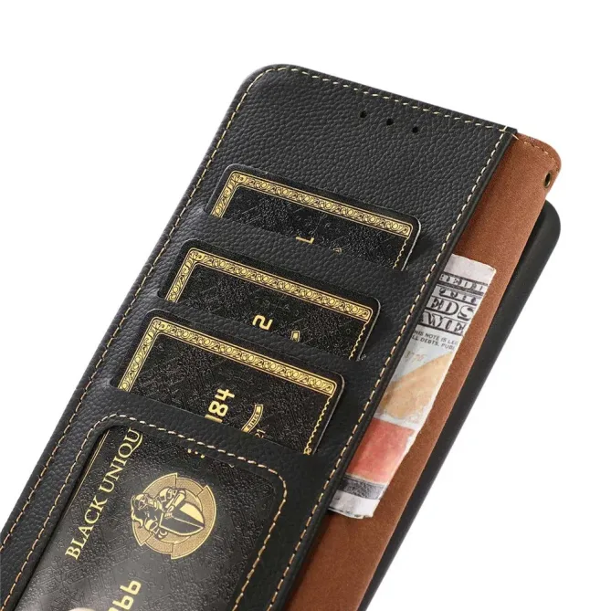 Housse Xiaomi 15T KHAZNEH Classic en cuir Noir - photo 5