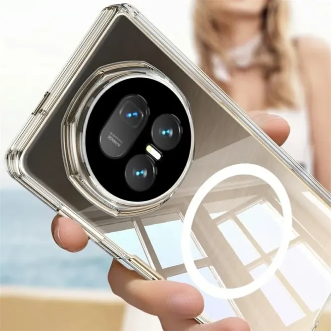 Coque Honor Magic V5 MagSafe transparente avec charnière renforcée