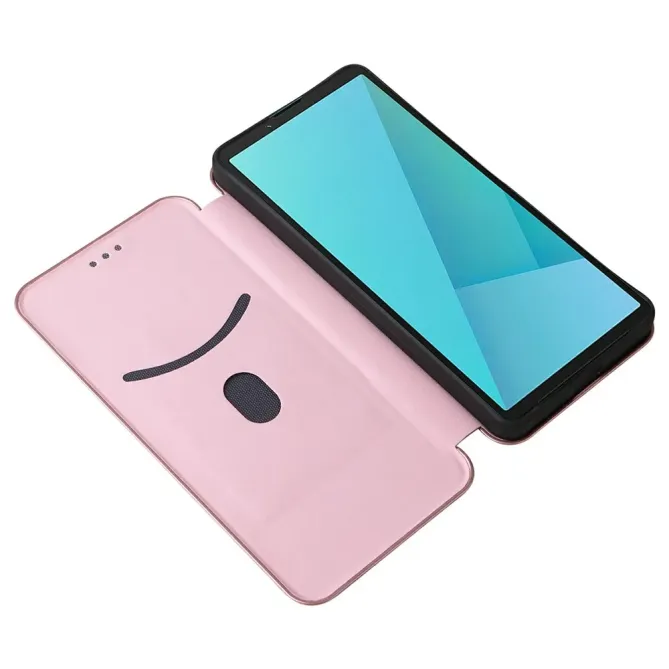 Flip Cover Sony Xperia 10 VII design fibre de carbone
