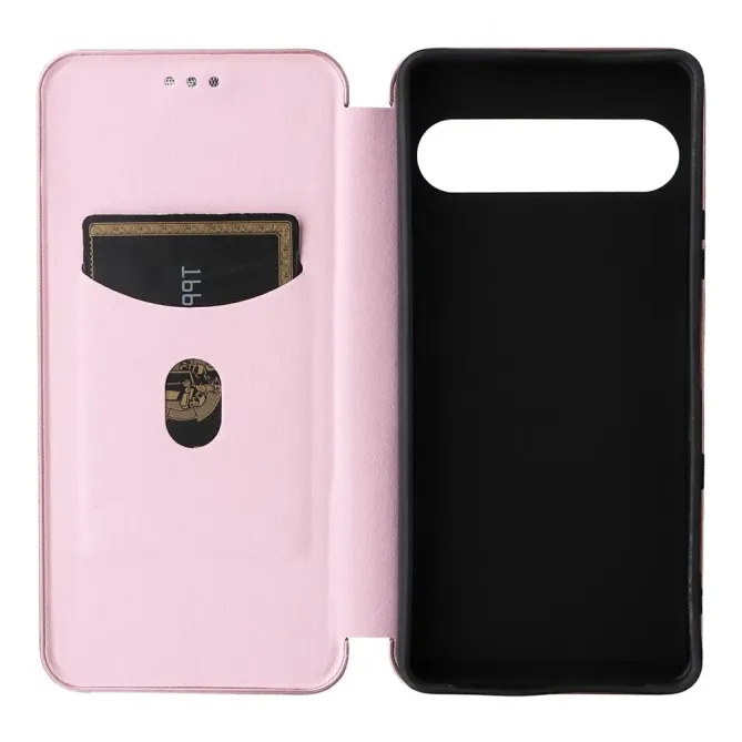 Flip Cover Sony Xperia 10 VII design fibre de carbone