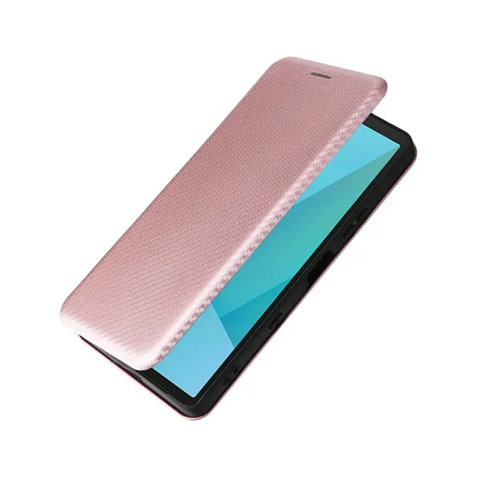 Flip Cover Sony Xperia 10 VII design fibre de carbone
