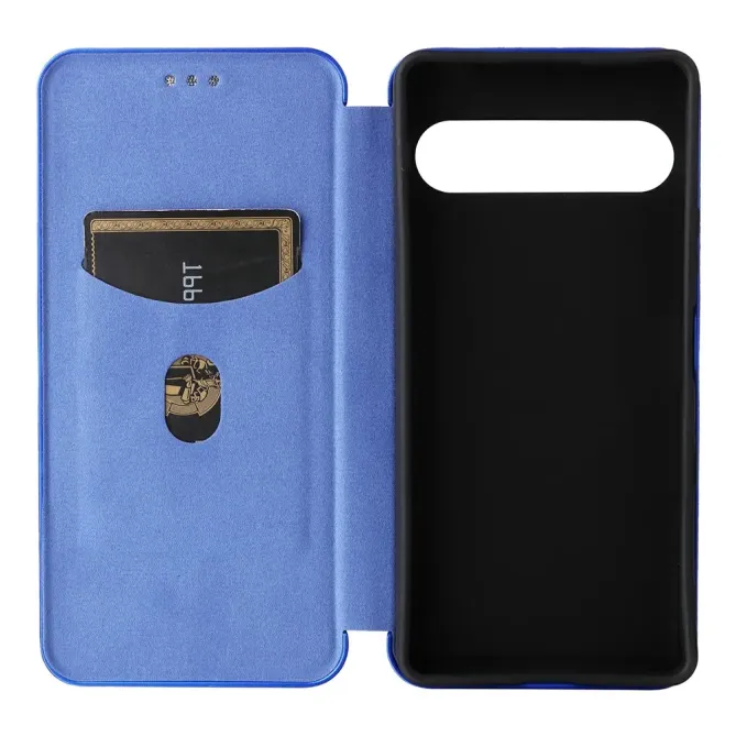 Flip Cover Sony Xperia 10 VII design fibre de carbone