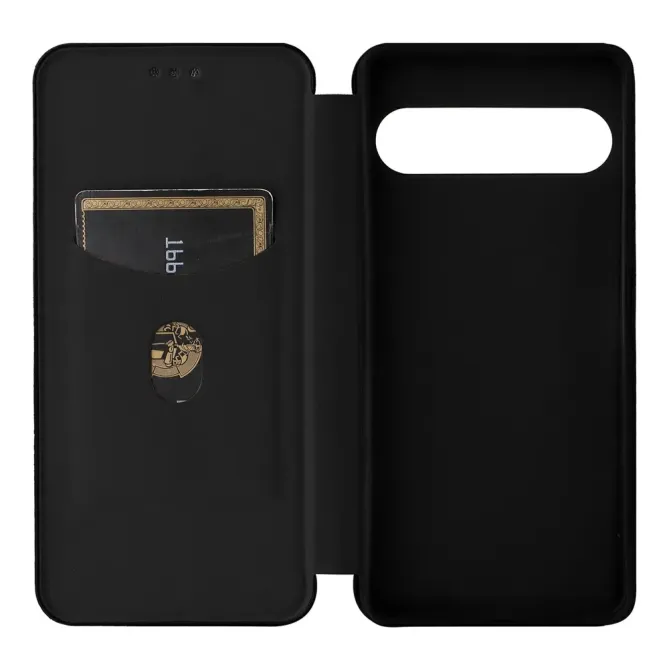 Flip Cover Sony Xperia 10 VII design fibre de carbone