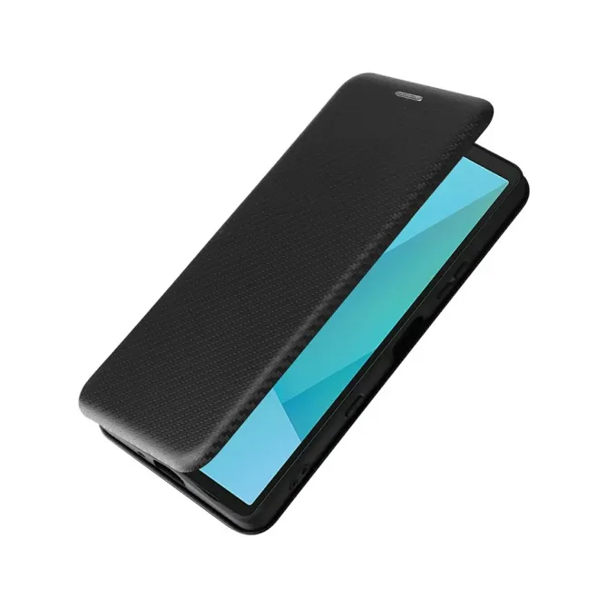 Flip Cover Sony Xperia 10 VII design fibre de carbone