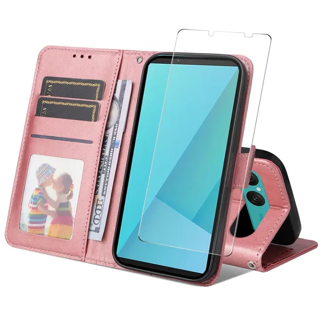 Housse Sony Xperia 10 VII Portefeuille avec Verre Trempé
