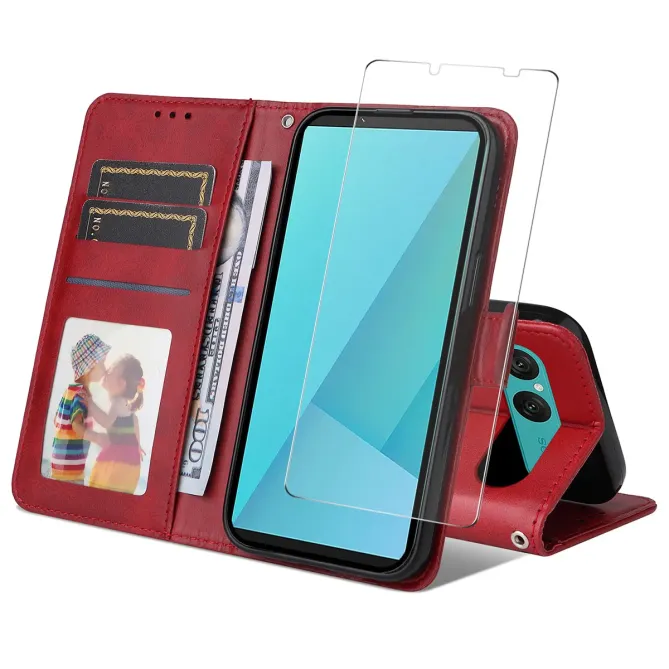 Housse Sony Xperia 10 VII Portefeuille avec Verre Trempé