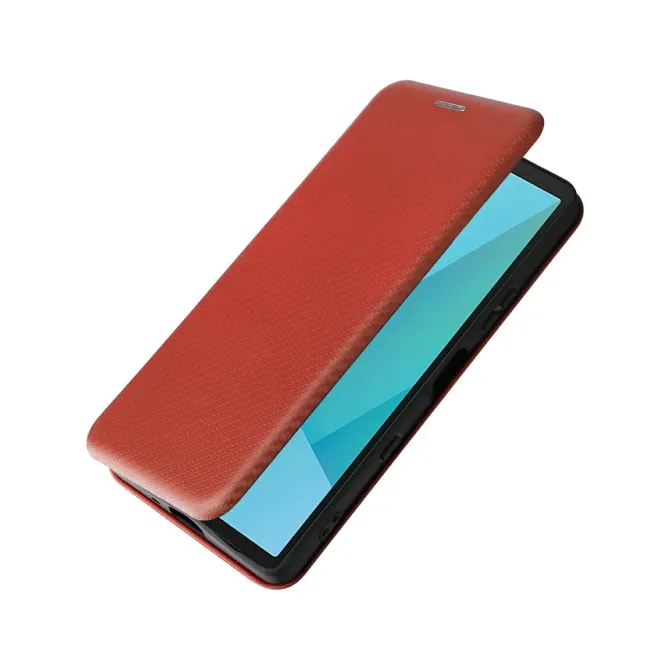Flip Cover Sony Xperia 10 VII design fibre de carbone