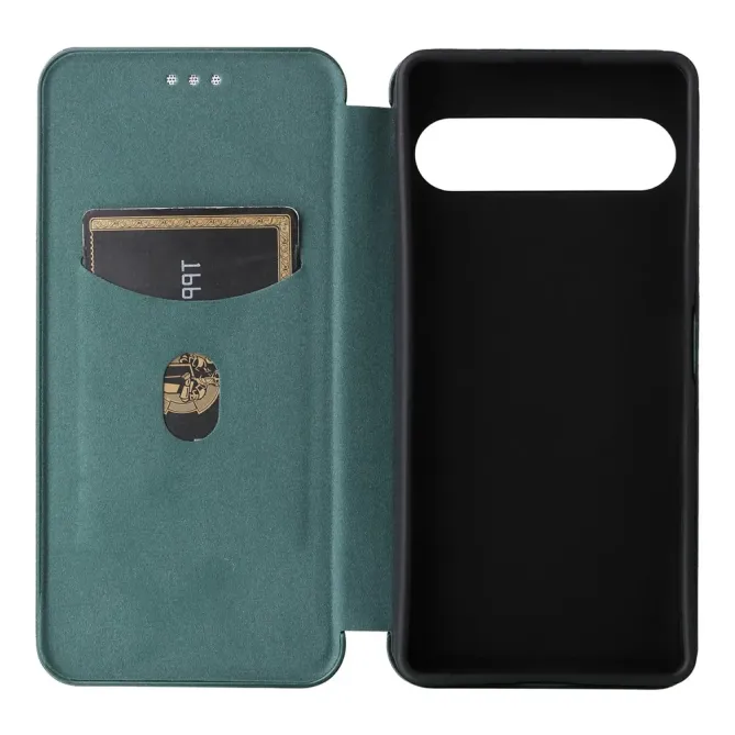 Flip Cover Sony Xperia 10 VII design fibre de carbone