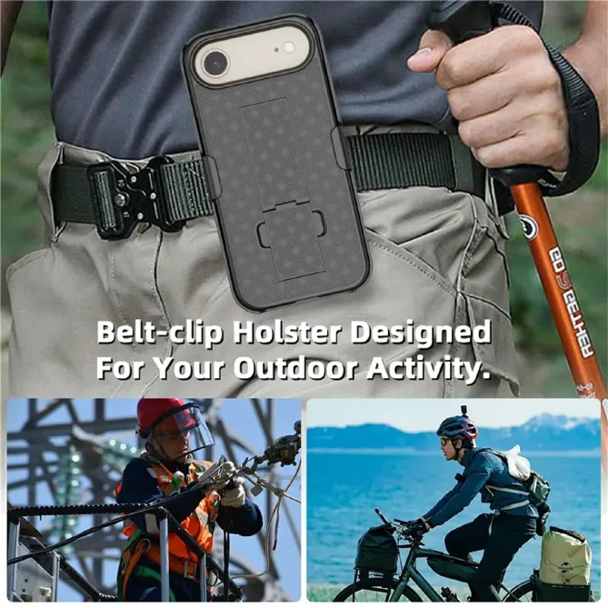 Coque iPhone Air intégrale avec clip ceinture