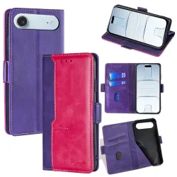 Housse iPhone Air Keyunfei simili cuir bicolore