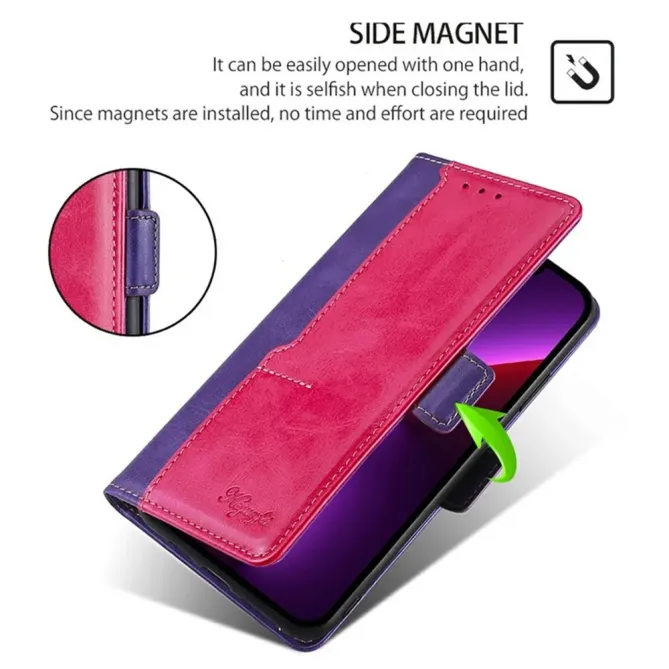 Housse iPhone Air Keyunfei simili cuir bicolore