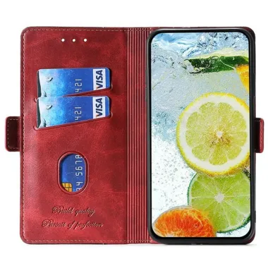 Housse iPhone Air Keyunfei simili cuir bicolore Rouge - photo 8