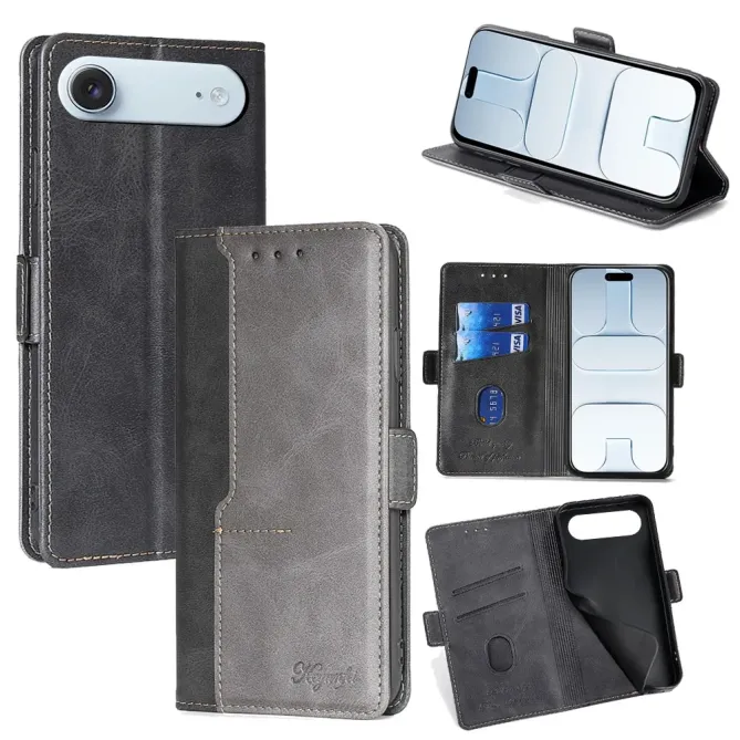 Housse iPhone Air Keyunfei simili cuir bicolore