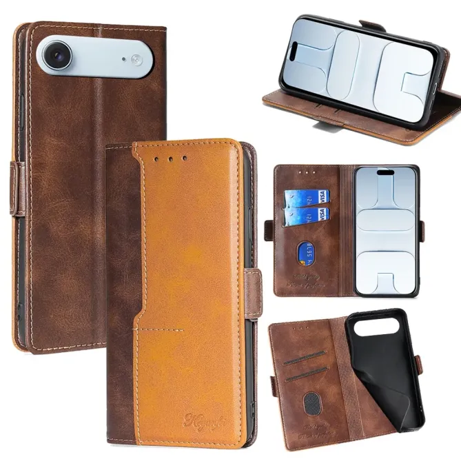Housse iPhone Air Keyunfei simili cuir bicolore