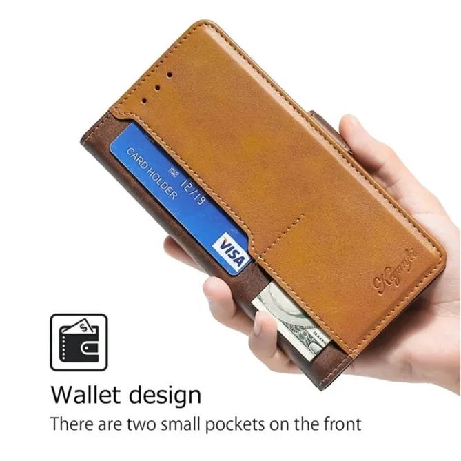 Housse iPhone Air Keyunfei simili cuir bicolore