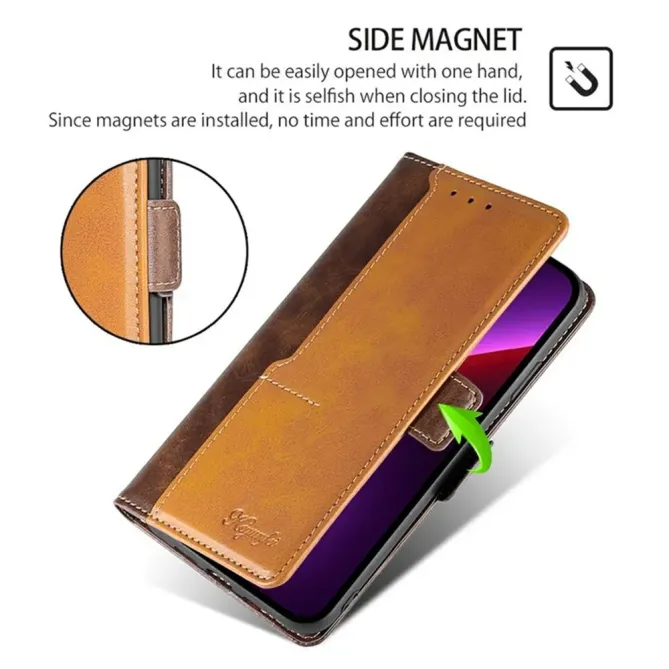 Housse iPhone Air Keyunfei simili cuir bicolore