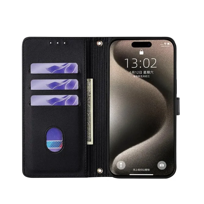 Housse Portefeuille à Chaîne pour iPhone Air | Effet Sequins