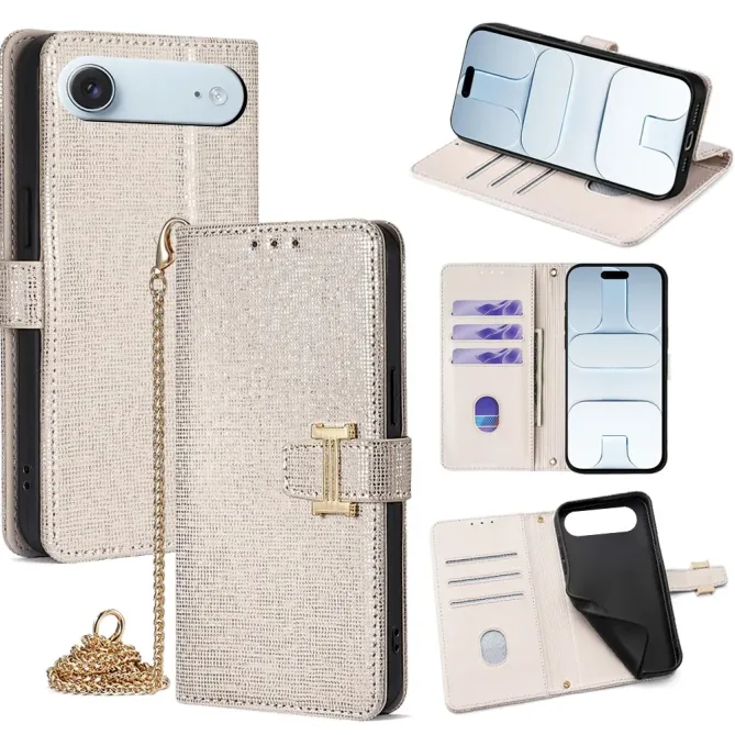 Housse Portefeuille à Chaîne pour iPhone Air | Effet Sequins