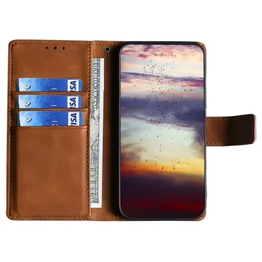 Housse iPhone Air simili cuir effet peau de crocodile Marron Clair - photo 13