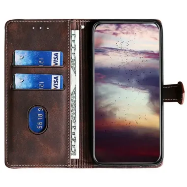 Housse iPhone Air LOVE Series coutures Marron - photo 13