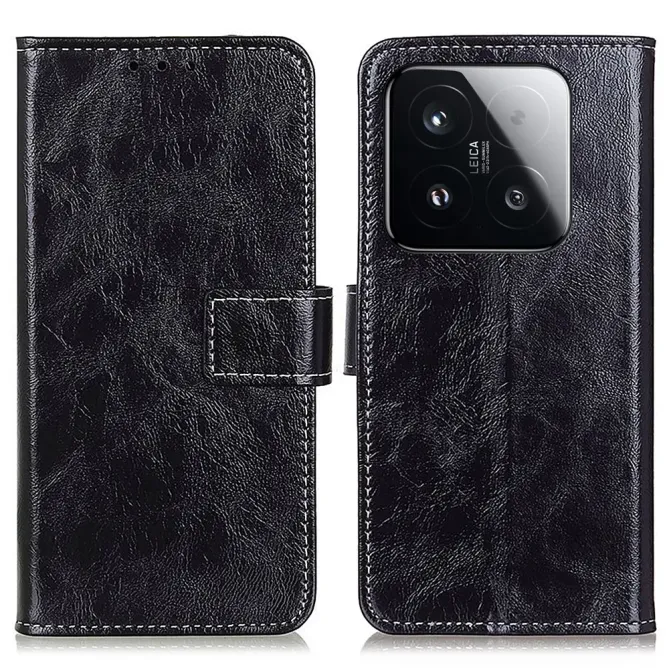 Housse Xiaomi 15T effet cuir luxueux coutures