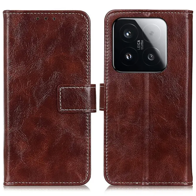 Housse Xiaomi 15T effet cuir luxueux coutures