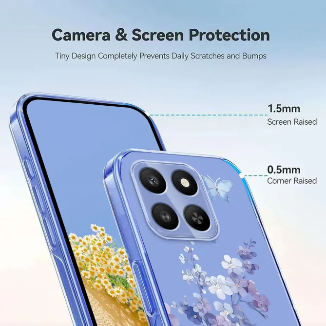 Coque Honor 400 Smart 5G / 4G Fleurs et Papillons