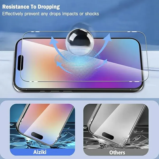 Coque transparente iPhone 17 avec protection d'écran en verre trempé