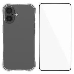Pack iPhone 17 | Coque Coins Renforcés Transparente avec Verre Trempé