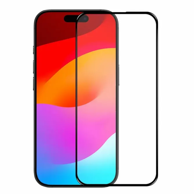 Protections d'écran iPhone 17 en verre trempé Full Size (2 pièces)