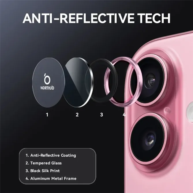 Verre Trempé iPhone 17 pour lentille (2 pièces) |TITAN