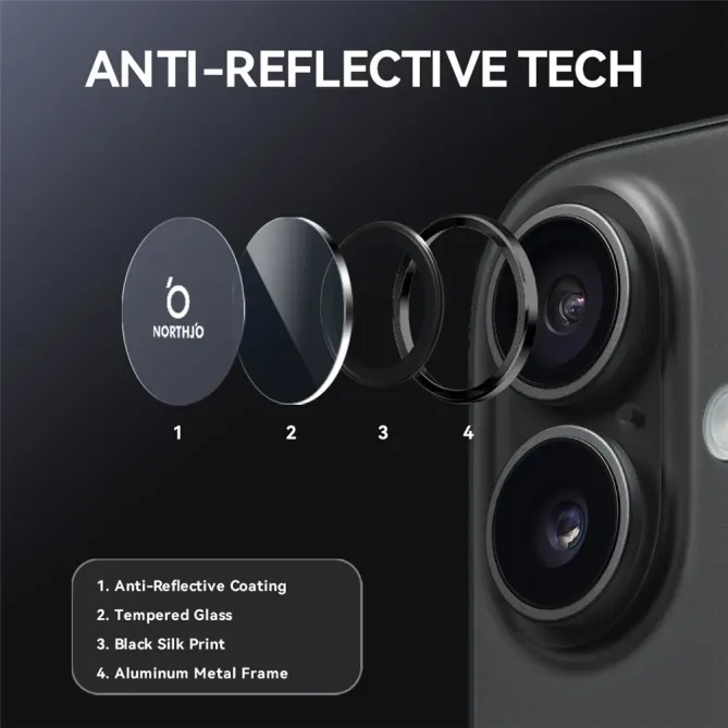 Verre Trempé iPhone 17 pour lentille (2 pièces) |TITAN