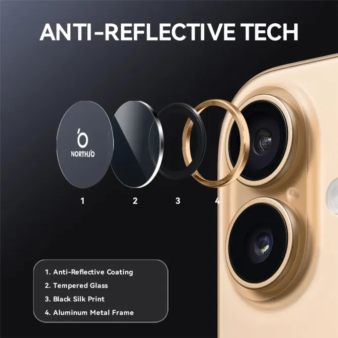 Verre Trempé iPhone 17 pour lentille (2 pièces) |TITAN