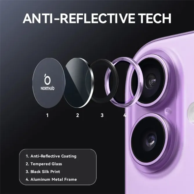 Verre Trempé iPhone 17 pour lentille (2 pièces) |TITAN