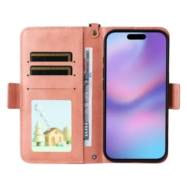 Housse iPhone 17 Sac à Main avec Bandoulière Or Rose - photo 13
