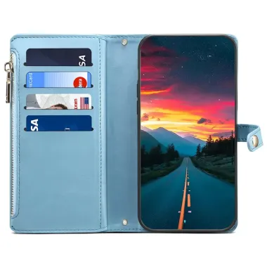Housse iPhone 17 à Motif Végétal | GALAXY Bleu clair - photo 15