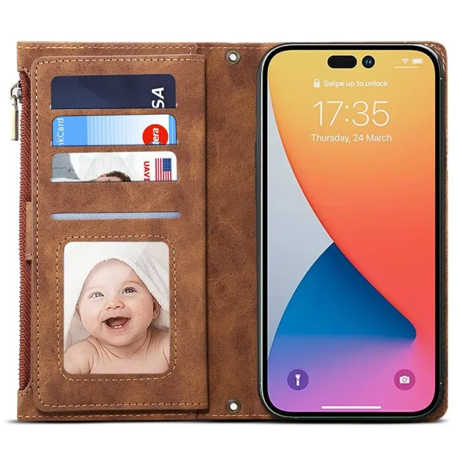 Housse iPhone 17 Portefeuille Irène