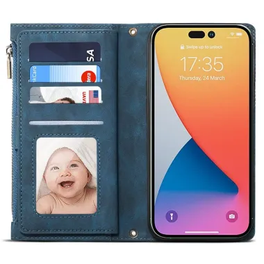 Housse iPhone 17 Portefeuille Irène Bleu marine - photo 20
