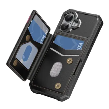 Coque iPhone 17 Portefeuille Antichoc RFID | Valv Noir - photo 16