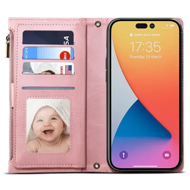 Housse iPhone 17 Portefeuille Irène Rose - photo 31