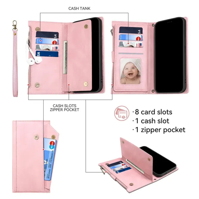 Housse iPhone 17 Portefeuille Irène
